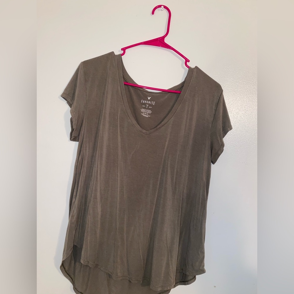 American Eagle Soft Tee. Size M. Army green.